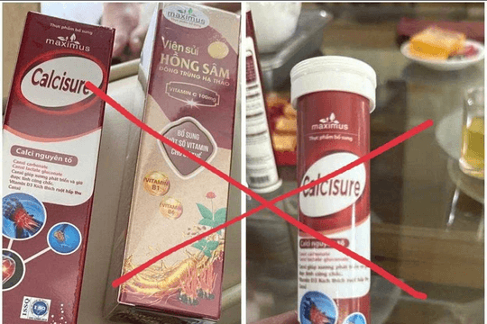 Cảnh báo về thực phẩm bổ sung Calsisure là hàng giả