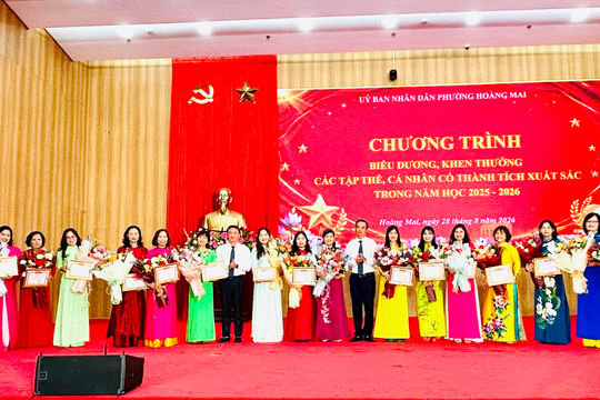 Phường Hoàng Mai quyết tâm giữ vững vị thế “điểm sáng” giáo dục năm học 2026 - 2027
