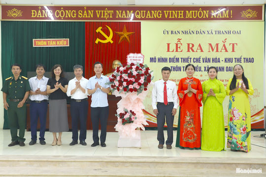 Xã Thanh Oai ra mắt mô hình điểm thiết chế văn hóa - khu thể thao