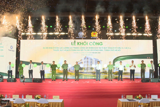 Khởi công dự án nhà ở cho lực lượng công an tại Đông Anh