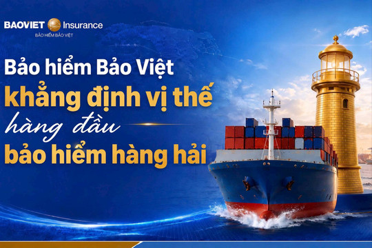 Bảo Việt dẫn đầu danh sách doanh nghiệp bảo hiểm uy tín lĩnh vực hàng hải