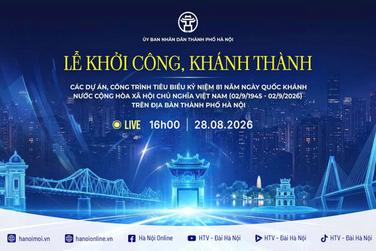 [Trực tiếp] Lễ khởi công, khánh thành các dự án, công trình tiêu biểu của Hà Nội