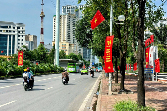 Phường Đại Mỗ rực rỡ cờ hoa mừng Quốc khánh 2-9
