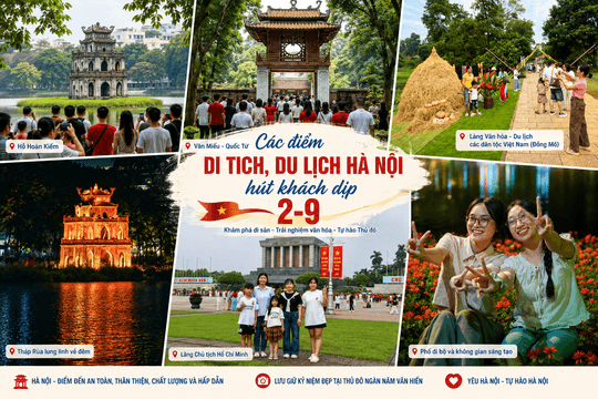 Các điểm di tích, du lịch của Hà Nội hút khách trong kỳ nghỉ lễ 2-9
