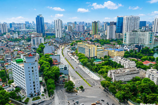 Đường Vành đai 1 đoạn Hoàng Cầu - Voi Phục sẵn sàng thông xe dịp 2-9