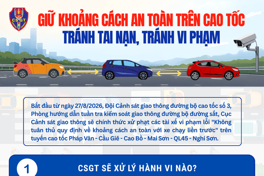 Chạy xe trên cao tốc: Giữ khoảng cách bao nhiêu là an toàn, tránh bị phạt?