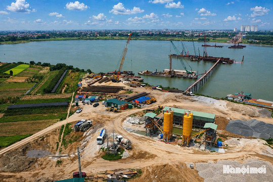 Cầu Ngọc Hồi tăng tốc, hướng tới hoàn thành trước APEC 2027