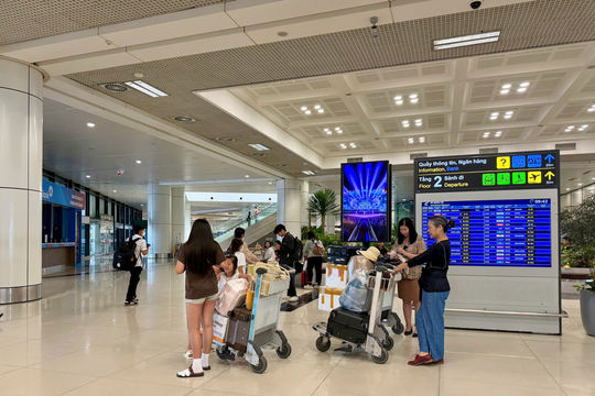 Ngày cuối nghỉ lễ Quốc khánh: Sân bay Nội Bài đón 120.000 lượt khách