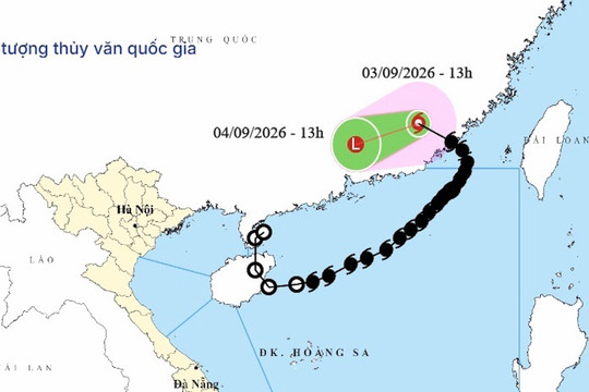 Bão số 5 suy yếu, không còn ảnh hưởng trực tiếp đến Việt Nam