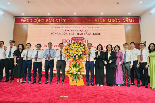 Thành lập Đảng bộ cơ quan Sở Văn hóa, Thể thao và Du lịch thành phố Hà Nội