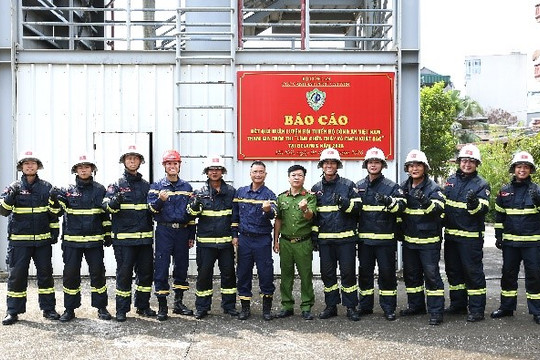 Lên dây cót đội tuyển tham dự Cuộc thi “Lính chữa cháy và CNCH xuất sắc” tại Belarus