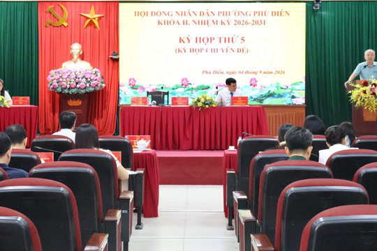 HĐND phường Phú Diễn xem xét điều chỉnh biên chế giáo dục sau sắp xếp trường học