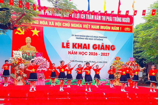 Xã Đoài Phương rộn ràng ngày khai trường, mở đầu hành trình mới sau sắp xếp