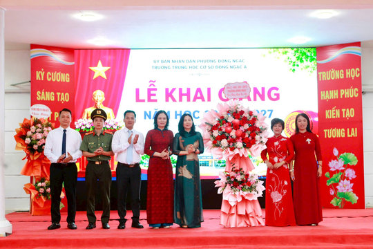 Phường Đông Ngạc: Gần 25.000 học sinh rộn ràng khai giảng năm học mới