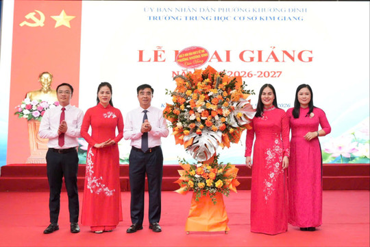 Phường Khương Đình sắp xếp trường học, nâng chất lượng giáo dục