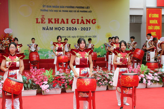 Các trường học phường Phương Liệt rộn ràng ngày khai trường