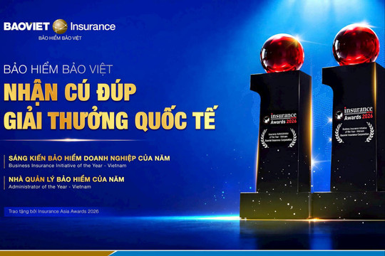 Bảo hiểm Bảo Việt nhận cú đúp giải thưởng quốc tế về đổi mới, quản trị