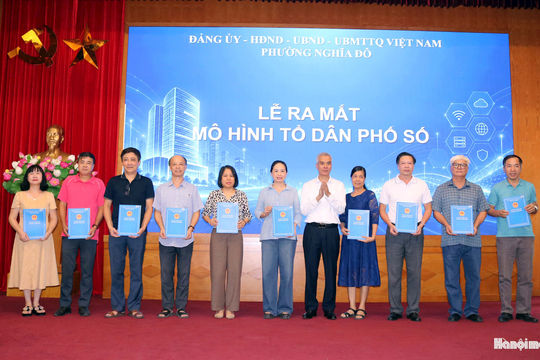 Nghĩa Đô lập 50 Tổ chuyển đổi số cộng đồng