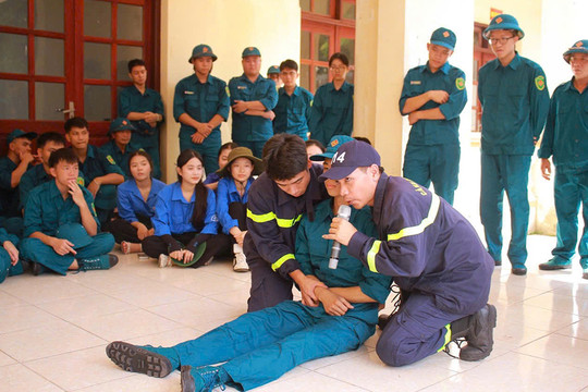 Quân đội địa phương chủ động ứng phó thiên tai