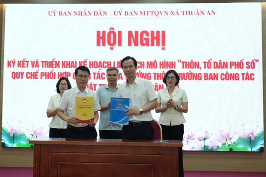 Xã Thuận An đưa “Thôn, Tổ dân phố số” đến các địa bàn dân cư