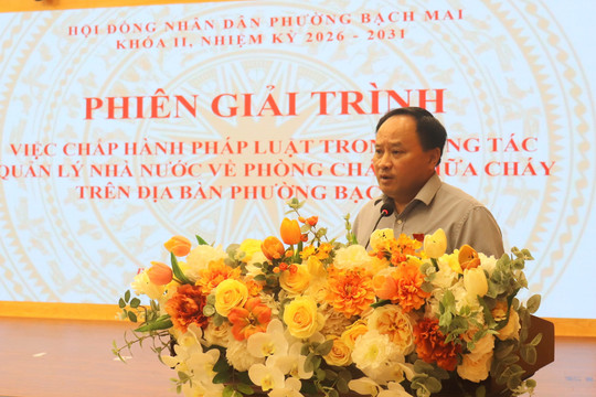 Phường Bạch Mai: Phân công rõ người, rõ việc trong phòng cháy, chữa cháy