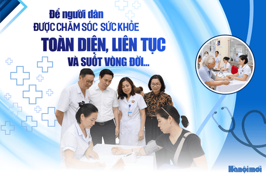 Để người dân được chăm sóc sức khỏe toàn diện, liên tục và suốt vòng đời…