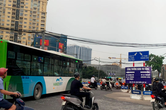 Điều chỉnh giao thông nút Láng Hạ - Giảng Võ - La Thành từ đêm 11-9