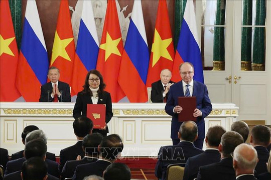 Tăng cường hợp tác Việt Nam - Liên bang Nga trên nhiều lĩnh vực