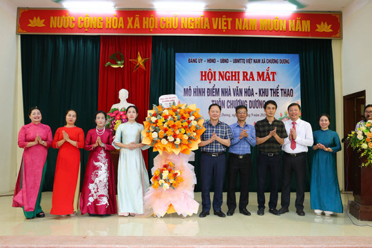 Chương Dương ra mắt mô hình điểm Nhà văn hóa - Khu thể thao thôn