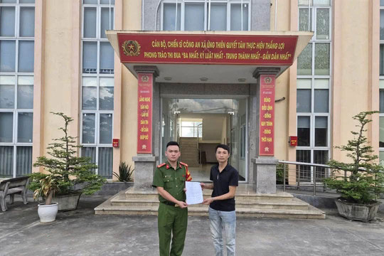 Công an xã Ứng Thiên nỗ lực phối hợp tìm kiếm thành công người dân đi lạc