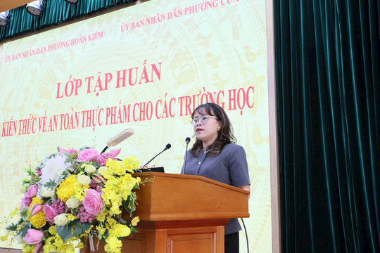 Tập huấn kiến thức an toàn thực phẩm cho các trường học phường Cửa Nam, Hoàn Kiếm