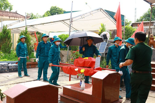 Xã Mỹ Đức hoàn thành lấy mẫu hài cốt định danh liệt sĩ