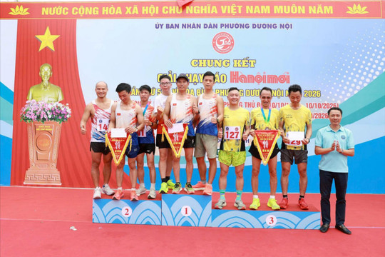 Phường Dương Nội tổ chức chung kết Giải chạy Báo Hànộimới mở rộng lần thứ 51