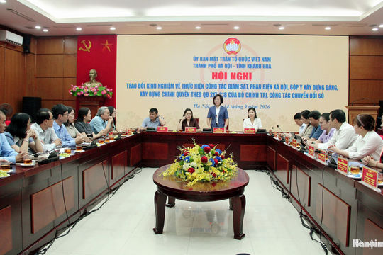 Hà Nội - Khánh Hòa: Trao đổi kinh nghiệm giám sát phản biện xã hội và chuyển đổi số