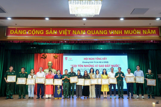 Chương trình Tri ân liệt sĩ năm 2026 tiếp nhận ủng hộ hơn 11 tỷ đồng