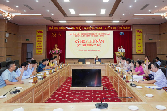Phường Cầu Giấy: Quyết liệt tháo gỡ “nút thắt” đầu tư công và ngân sách