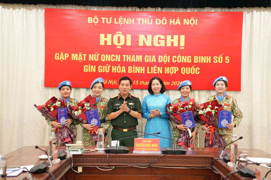 Nữ quân nhân Thủ đô góp sức vào sứ mệnh gìn giữ hòa bình Liên hợp quốc