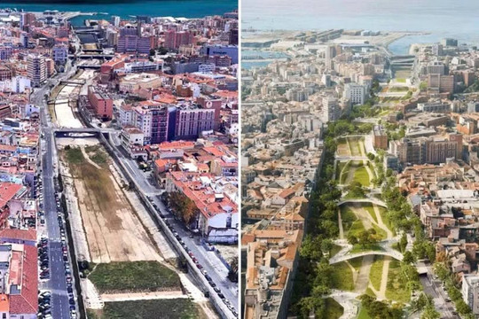 Tham vọng ở Málaga: Từ dòng sông trở thành "hành lang xanh" nội đô