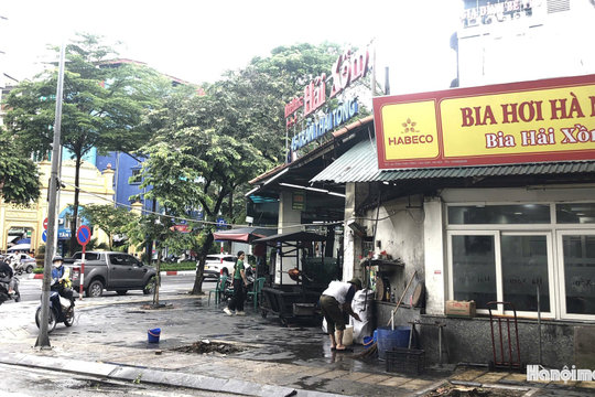 Phường Cầu Giấy chủ động khắc phục hậu quả sau các trận mưa dông