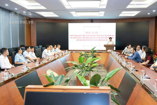 Văn phòng Quốc hội gồm 9 đơn vị trực thuộc