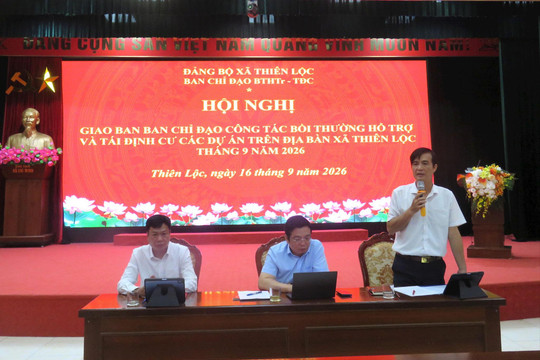Xã Thiên Lộc tập trung đẩy nhanh giải phóng mặt bằng các dự án trọng điểm