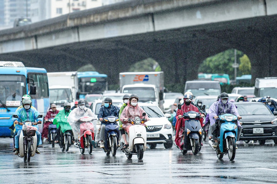 Bắc Bộ còn mưa rào, nhiều nơi mưa to cục bộ