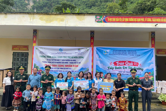 Phụ nữ Dương Nội gửi hơi ấm đến vùng biên Lào Cai