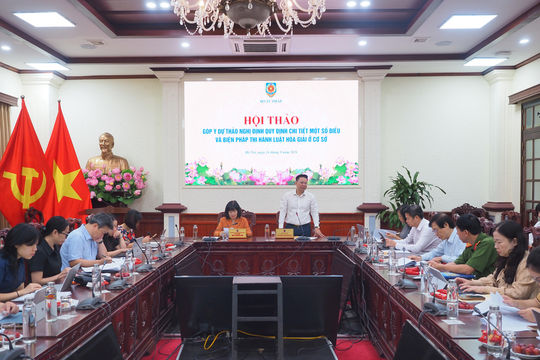 Hoàn thiện cơ chế, nâng cao hiệu quả hoà giải ở cơ sở
