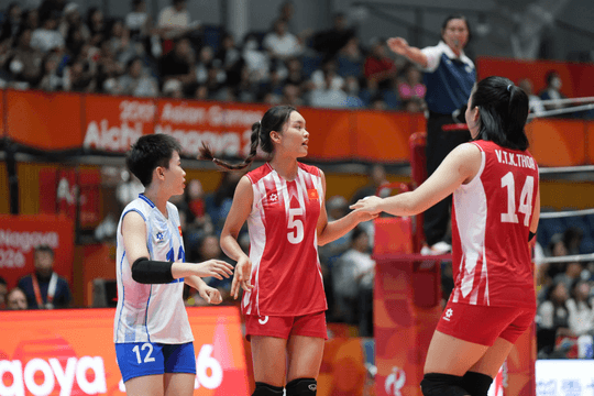 Bóng chuyền nữ Việt Nam thắng dễ Hong Kong, sớm vào tứ kết ASIAD 2026