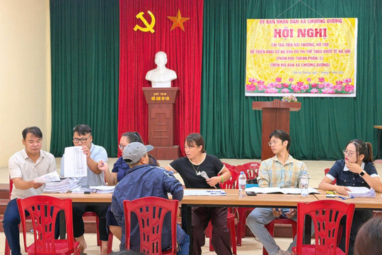 Chương Dương: Chi trả đền bù cho 135 hộ dân phục vụ dự án Khu đô thị Thể thao quốc tế Hà Nội