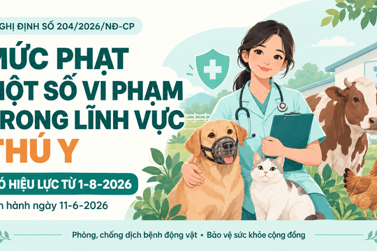 Những mức phạt cần biết trong lĩnh vực thú y