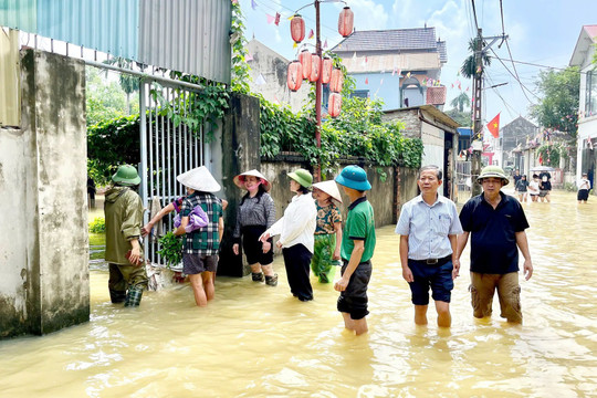 Bảo đảm an toàn cho người dân vùng lũ sông Bùi