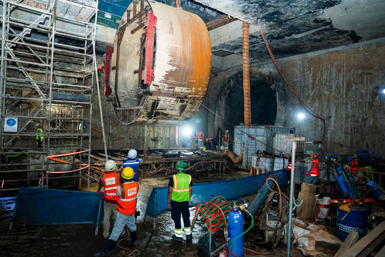 Tuyến metro Nhổn - ga Hà Nội tăng tốc thi công đoạn ngầm