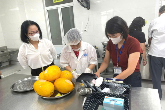 Phường Hồng Hà: Siết chặt an toàn thực phẩm trong bếp ăn trường học